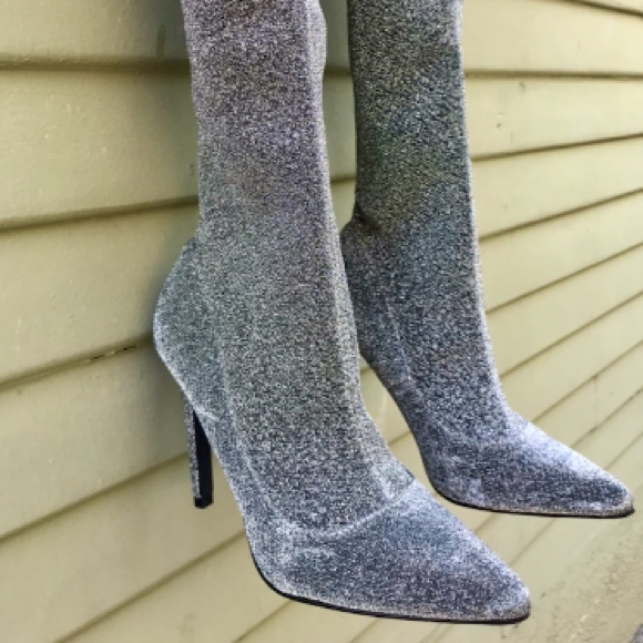 forever 21 silver boots